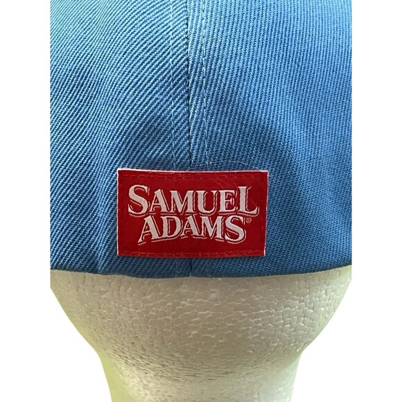 Samuel Adams Brewery Beer Boston Lager Flex Fit Hat Cap Large/X-Large Red Blue - Picture 7 of 10